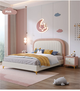 <span class=keywords><strong>Lit</strong></span> en bois moderne pour enfants, taille double, pour hôtel et chambre à coucher, <span class=keywords><strong>lit</strong></span> confortable et doux pour filles et garçons - Product Image 3