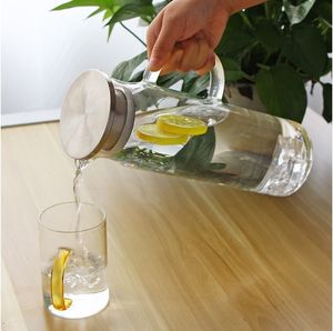 <span class=keywords><strong>Prix</strong></span> usine 1400ml couvercle <span class=keywords><strong>en</strong></span> acier inoxydable ménage verre clair refroidisseur d'eau grand jus citron <span class=keywords><strong>Pot</strong></span> boisson froide <span class=keywords><strong>Pot</strong></span> - Product Image 4