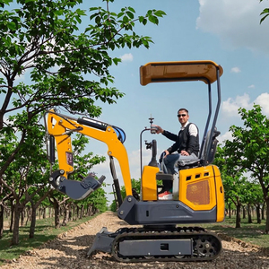 <span class=keywords><strong>Electric</strong></span> Orchard Excavator Narrow-Body Short-Arm <span class=keywords><strong>Mini</strong></span> Escavadeira Leve com Grab Bucket Dozer Blade para Transplante de Árvores - Product Image 1