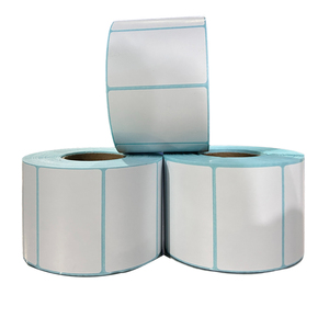 Vente en gros 58x40 58x60 Rouleau de papier thermique auto-adhésif Autocollants de codes à barres pour bordereau d'expédition éco express en stock Étiquettes d'expédition thermofusibles - Product Image 4