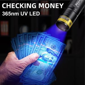 365nm UV LED Mini linterna USB recargable luz negra Invisible tinta marcador esmalte de uñas curado gato perro mascotas mancha Tinea antorcha - Product Image 4