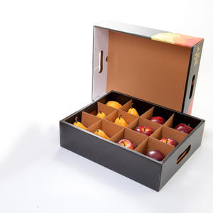 กล่องผลไม้ลูกฟูกพับได้แบบเป็นมิตรกับสิ่งแวดล้อมสำหรับบรรจุภัณฑ์ของขวัญผลไม้ มะม่วง แอปเปิ้ล พร้อมโลโก้สั่งทำขายส่ง - Product Image 4