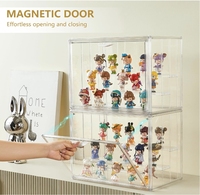 2025 nouveaux produits présentoir personnalisé risersshowcase boîtes en acrylique 3 niveaux présentoir en acrylique transparent pour figurines Pop