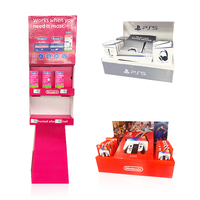 Support d'affichage au sol en carton pliable et écologique, facile à assembler, pour bijoux, cosmétiques, parfums