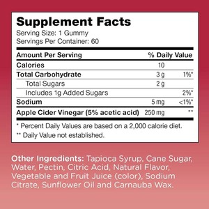 Suplementos Dietéticos de Fábrica OEM, Apoyo Inmunológico, Salud Intestinal, Mejora la Función Digestiva, Gomitas de Vinagre de Sidra de Manzana para Adultos - Product Image 2