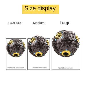 ลูกบอลของเล่นสำหรับสัตว์เลี้ยงแบบมีเสียงดังเอี๊ยดเอ๊๊ด ช่วยให้สุนัขกินช้าลง ของเล่นเสริมพัฒนาการ ของเล่นจ่ายขนมสุนัข - Product Image 3