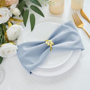 Serviettes en lin rustiques lavables en vrac, gris et bleu, pour Pâques et le printemps, réutilisables pour dîner, mariage, fête, baby shower - Product Image 4