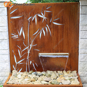 Décoration extérieure moderne sur mesure pour jardin, grande structure en acier Corten, finition rouille naturelle, certifiée CE, toutes saisons, mur de 2 mm d'épaisseur, résistant à l'eau - Product Image 5