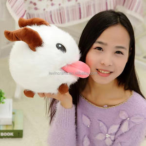 Peluche Poro del Gioco Anime <span class=keywords><strong>LOL</strong></span>, Morbido Giocattolo Imbottito Bianco con Imbottitura in Cotone PP per Bambini e Decorazione Casa - Product Image 3