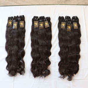 Mèches de cheveux vierges à cuticules alignées, cheveux humains non traités, bouclés, indien, vente en gros, cheveux brésiliens vierges - Product Image 1