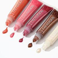 Charme Beauté Huile Minérale Hydratante Clair Nacré Lèvres Repulpant Miroir de Maquillage Liquide Brillant à Lèvres