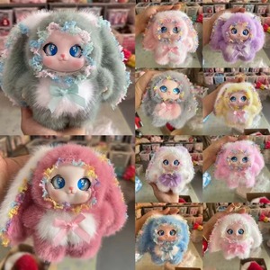 CHXU, Nueva Serie de Peluches de Conejitos, Muñeco de Conejo de Orejas Largas, Lindo Llavero con Figura de Dibujos Animados, Regalo Ideal para Niñas - Product Image 1