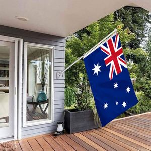 ธงออสเตรเลียขนาด 3x5 ฟุต ทำจากผ้าโพลีเอสเตอร์ พร้อมห่วงทองเหลืองสองวง สำหรับแขวนผนัง ตกแต่งภายนอกและภายในอาคาร - Product Image 3