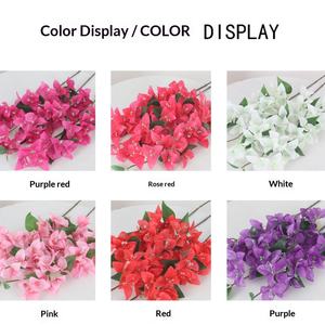 <span class=keywords><strong>Guirlande</strong></span> de fleurs artificielles en soie réaliste de bougainvillier suspendue pour la décoration de la maison, de l'hôtel, du plafond, du jardin extérieur - Product Image 4