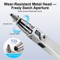 Lampe torche industrielle multifonctionnelle en acier inoxydable avec détecteur de fluorescence de jade 365nm, faisceau spot, vente en gros