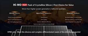 Longi HiMO10 hpdc แผงเซลล์แสงอาทิตย์แบบเดี่ยว/คู่630W 640W 650W 660W 670W แผงเซลล์แสงอาทิตย์สำหรับอุตสาหกรรม - Product Image 2