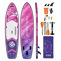 Planche à pagaie gonflable tout-terrain E SUP avec technologie Drop Stitch - SUP debout pour usage en mer unisexe