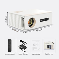 Mini Proyector Portátil de Alta Definición, WiFi de 5 GHz, 1500 Lúmenes, Sistema Operativo Android, Sonido Estéreo HIFI, 4K 720P, Cine en Casa