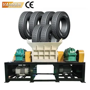 Tire-shredder-machines Industrial heavy duty carton box rubber/plastic/cardboard shredder machine