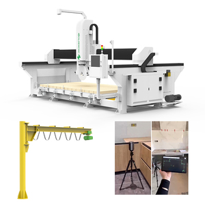 Igoldencnc เครื่องตัดแผ่นหินอินฟาเรด5 + 1แกนเครื่องตัดแผ่นหินอ่อน CNC เลื่อยสะพาน - Product Image 4