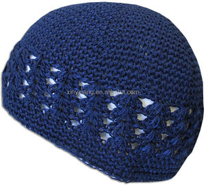 Nhà Máy Bán buôn hồi giáo Beanie sọ <span class=keywords><strong>cap</strong></span> islam kufi topi cầu nguyện hat Crochet taqiyah takke, hồi giáo đan mũ - Product Image 6