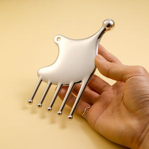 Multifunzionale meridiano metallo massaggio cuoio capelluto raschiatura rullo caratteristica testa massaggio pettine - Product Image 4