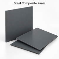 Panneau composite en acier orange de 4 mm pour enseignes de devanture de magasin