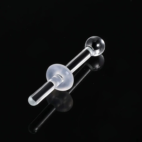 ก้านตรง1.0x10mmx3mm โปร่งใส