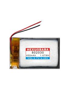 3.7V 450Mah 802030 <span class=keywords><strong>2</strong></span> Draden Polymeer Lithium-Ion Batterij Voor Tws Mp3 Gps Smart Watch Oortelefoon Hoofdtelefoon L915 - Product Image 2