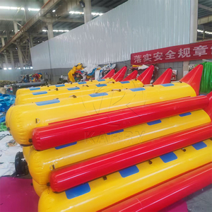 Tobogán Acuático Inflable para 2345678 Personas, Bote Inflable Tipo Banana, Bote Inflable Tipo Pez Volador Amarillo para Juegos Acuáticos - Product Image 6