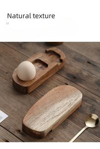 Bandeja de Madera de Acacia al por Mayor, Portavasos, Accesorios de Cocina Color Cáscara de Huevo - Product Image 3