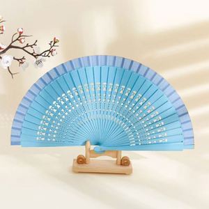 Éventail pliant personnalisé en tissu imprimé sur mesure, en bois, promotionnel, en vrac, en bambou espagnol peint - Product Image 5