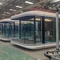 Capsule spatiale intégrée, maison mobile, pod préfabriqué avec salle de bain et cuisine pour l'hébergement touristique