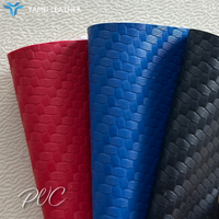 Kohlefaser-Prägetextur PVC-Leder 1,0mm Dick Wasserdichter Motorrad-Auto-Yacht-Sitzbezug Auto Marine Sofa Polsterung