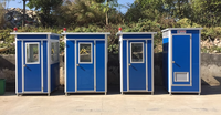 Toilettes mobiles au design moderne personnalisées Structure en acier préfabriquée chinoise pour l'extérieur Zones panoramiques Panneau sandwich en acier