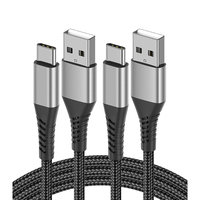 Cable USB Tipo-C de Cobre Puro 3A con Revestimiento de TPE para Carga Rápida, Compatible con Bancos de Energía, Impresoras, Computadoras, Auriculares, Cámaras