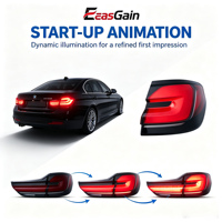 Ensemble de feux arrière séquentiels à LED, clignotants dynamiques, compatible avec BMW Série 3 F30 F35 2013-2019