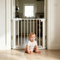 Barrières de sécurité rétractables pour portes intérieures, pour enfants, bébés, tout-petits, animaux domestiques, barrières de sécurité pour escaliers avec indication de couleur