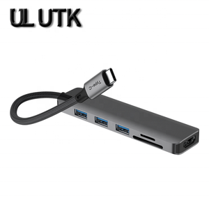 <span class=keywords><strong>Adaptador</strong></span> <span class=keywords><strong>USB</strong></span> Personalizado para <span class=keywords><strong>Macbook</strong></span>, <span class=keywords><strong>USB</strong></span> Tipo C a HUB 7 en 1, <span class=keywords><strong>Adaptador</strong></span> de 7 Puertos para <span class=keywords><strong>Macbook</strong></span> <span class=keywords><strong>Air</strong></span> - Product Image 1