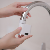 Robinet automatique d'eau chaude et froide avec capteur de mouvement, design moderne, adaptateur de robinet pour cuisine, pour hôtels