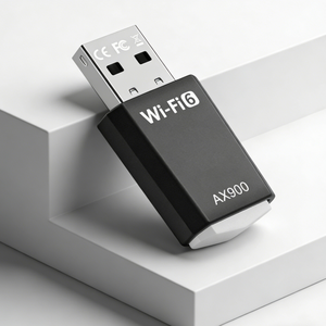 Adaptateur Wi-Fi 6 double bande 802.11ax 900 Mbps AX900 sans pilote, clé Wi-Fi externe 5G, émetteur-récepteur pour PC portable - Product Image 2