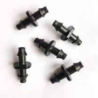 Raccord droit à double barbelure de 7 mm pour irrigation goutte à goutte, pièce de micro-pulvérisation pour jardin domestique, connecteur de tuyau d'arrosage pour ferme et verger