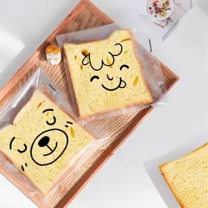 2024 Nieuwe Gebakken Brood Gesneden Toast Snack Brood Verzegelde Zak Zak Transparant Biscuit Plastic Zak