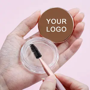 Toptan su geçirmez makyaj Vegan özel Logo kaş sabun jel kaş şekillendirici jel şeritler özel etiket temizle kaş balmumu
