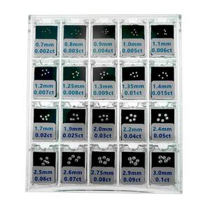 Cadermay kim cương công cụ loạt vòng hình dạng cận chiến <span class=keywords><strong>cubic</strong></span> <span class=keywords><strong>zircon</strong></span> 0.002ct-0.1ct nhỏ so sánh kích thước công cụ cho kim cương đại lý - Product Image 5