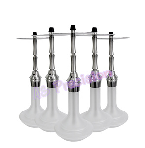 2024 lujo alta calidad desmontable Shisha Hookah Set regalo personalizado nueva moda LED Acero inoxidable vidrio gran oferta caja única - Product Image 1