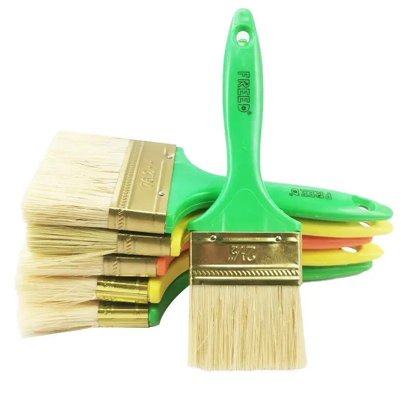 PEX High Quality 1-5in Wooden Handle Bristle Wall Paint Brush Set