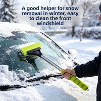 Pelle à neige pour voiture CX2025-01 avec fonctions de dégivrage et de raclage, respectueuse de la peinture, outil de dégivrage hivernal