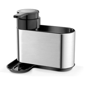Organisateur d'évier de cuisine <span class=keywords><strong>en</strong></span> acier inoxydable avec <span class=keywords><strong>porte</strong></span>-éponge <span class=keywords><strong>en</strong></span> métal et distributeur de <span class=keywords><strong>savon</strong></span> - Product Image 6