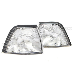 Feux de signalisation d'angle gauche et droit de voiture avec lentilles 4 couleurs pour BMW Série 3 E36 4 portes 1992-1998 63138353279/63138353280 - Product Image 3